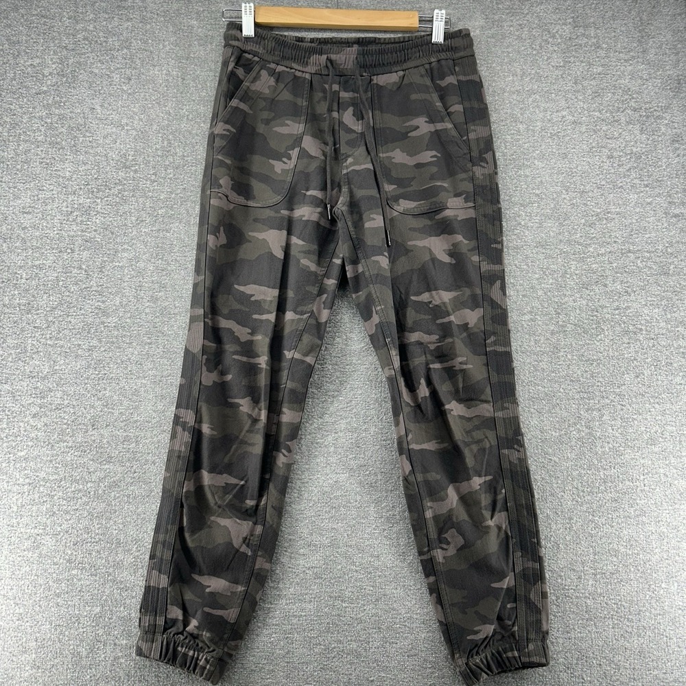 Athleta Farallón Jogger Pant Women Size 2 Green Camouflaged Drawstring Casual
